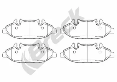 Комплект тормозных колодок, дисковый тормоз BRECK купить